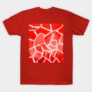 Abstract red art print T-Shirt